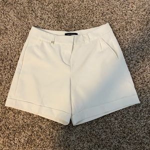 WHBM White Dress Shorts